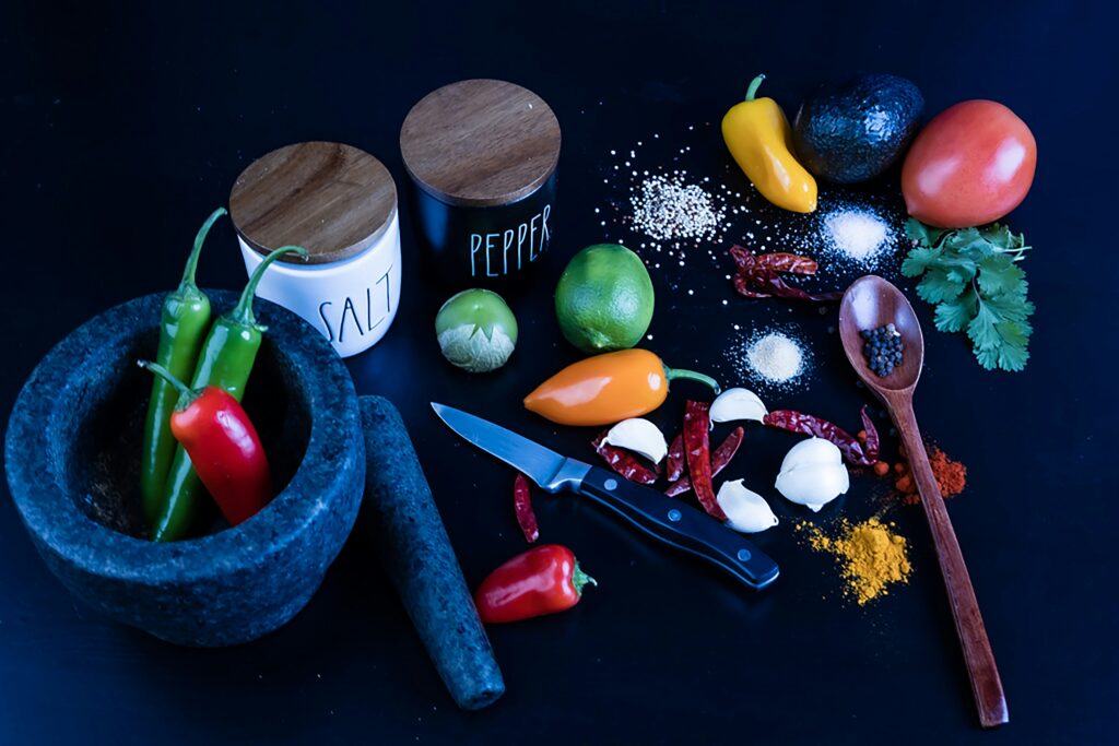 fresh ingredients on a table representing community cookbook